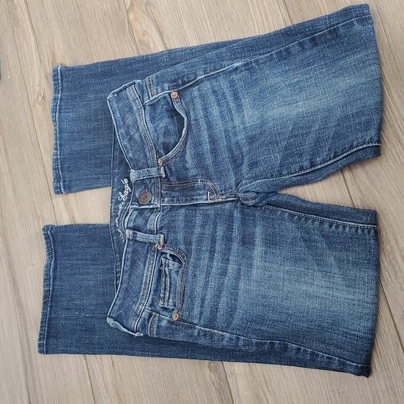 American Eagle Dark Wash Stretch Original Boot Cut Jeans - Picture 1 of 8